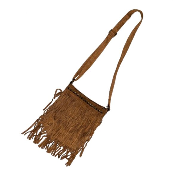 GARAGE Fringe Crossbody Bag with Tassel Shoulder Strap Western boho style - Picture 1 of 10